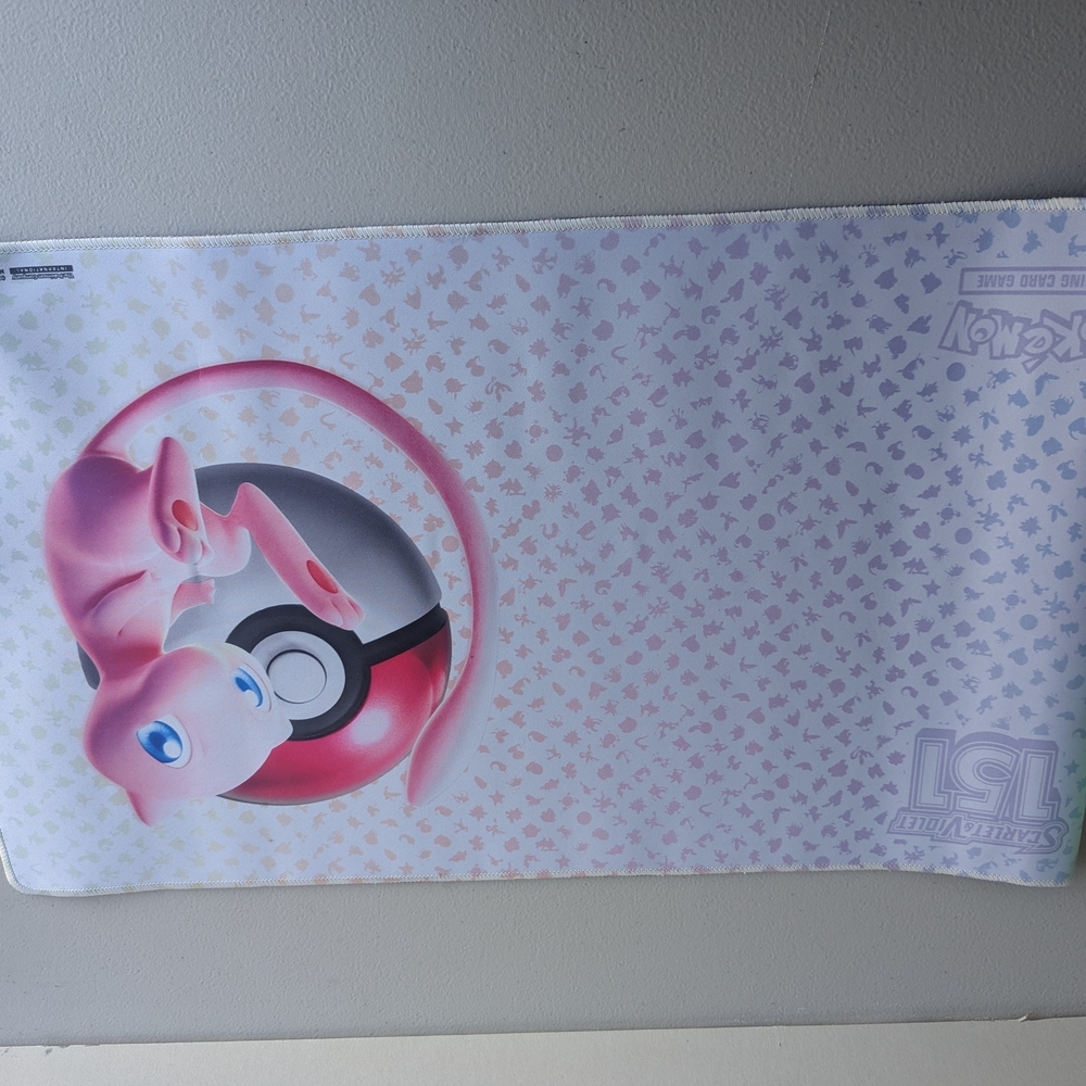 Pink and White Pokémon Playmat